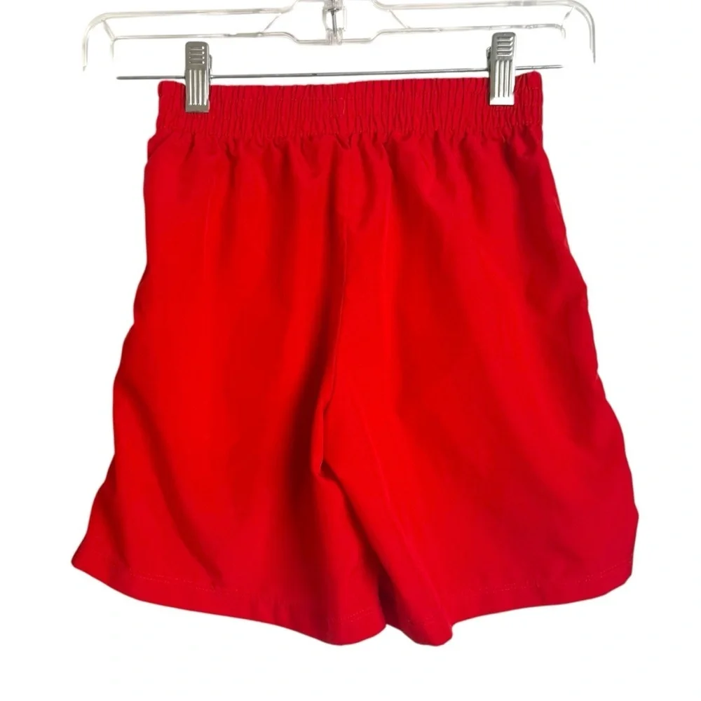 4/$25 Nike Multi Dri-FIT Training Athletic Shorts Unisex Kids Small Red Sports